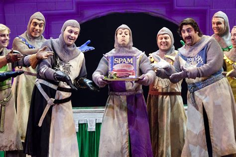 Spamalot review - Spamalot Critics’ Reviews. The show that set Broadway back 1,000 years returns! Tickets starting at $ 75.76. Buy Tickets. Show Overview About Spamalot. Lovingly ripped from the film ...